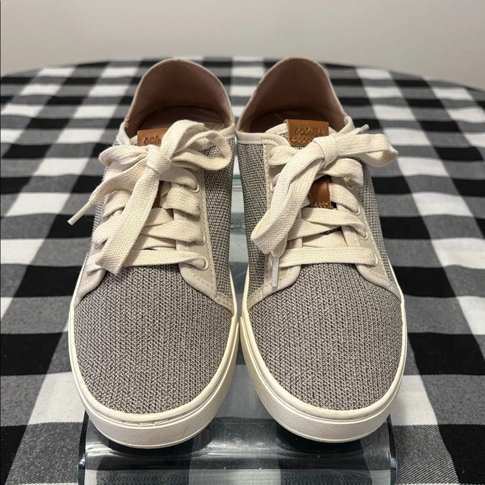 EXC! Olukai Pehuea Lī Tapa Sneakers Shoes Size 7.5 Breathable Mesh Lightweight